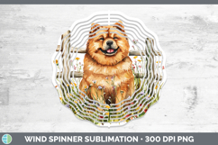 GorgeousFence Dogs 01 Wind Spinner design.