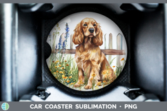 GorgeousFence Dogs 01 Car Coaster design.