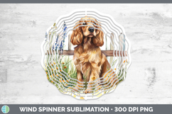 GorgeousFence Dogs 01 Wind Spinner design.