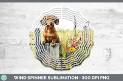 GorgeousFence Dogs 01 Wind Spinner design.