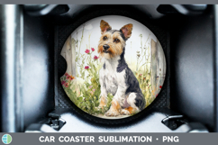 GorgeousFence Dogs 01 Car Coaster design.
