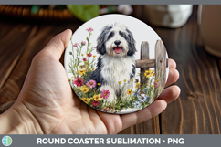 GorgeousFence Dogs 01 Round Coaster design.