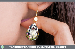 GorgeousFence Dogs 01 Teardrop Earrings design.