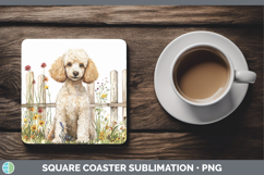 GorgeousFence Dogs 01 Square Coaster design.