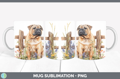 GorgeousFence Dogs 01 Mug Wrap design.