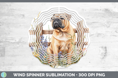 GorgeousFence Dogs 01 Wind Spinner design.
