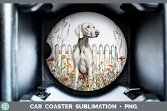 GorgeousFence Dogs 01 Car Coaster design.