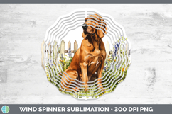 GorgeousFence Dogs 02 Wind Spinner design.
