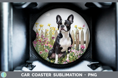 GorgeousFence Dogs 02 Car Coaster design.
