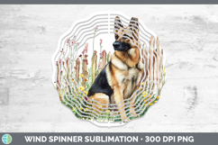 GorgeousFence Dogs 02 Wind Spinner design.