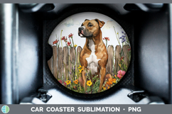 GorgeousFence Dogs 02 Car Coaster design.