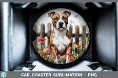 GorgeousFence Dogs 03 Car Coaster design.