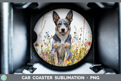 GorgeousFence Dogs 03 Car Coaster design.