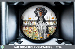 GorgeousFence Dogs 03 Car Coaster design.