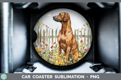 GorgeousFence Dogs 03 Car Coaster design.