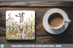 GorgeousFence Dogs 03 Square Coaster design.