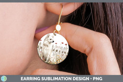 GorgeousFence Dogs 04 Round Earrings design.