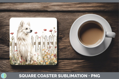 GorgeousFence Dogs 04 Square Coaster design.