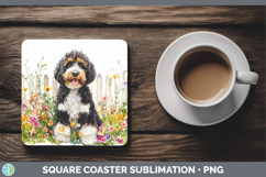 GorgeousFence Dogs 04 Square Coaster design.