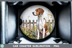 GorgeousFence Dogs 04 Car Coaster design.