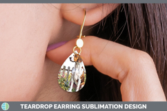 GorgeousFence Dogs 04 Teardrop Earrings design.