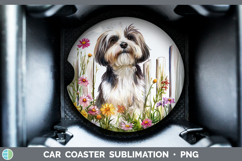 GorgeousFence Dogs 04 Car Coaster design.