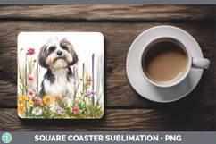 GorgeousFence Dogs 04 Square Coaster design.