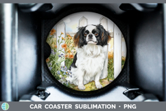 GorgeousFence Dogs 04 Car Coaster design.