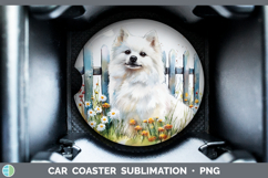 GorgeousFence Dogs 04 Car Coaster design.