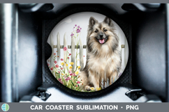 GorgeousFence Dogs 04 Car Coaster design.