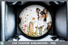 GorgeousFence Dogs 04 Car Coaster design.