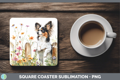 GorgeousFence Dogs 04 Square Coaster design.