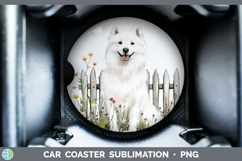 GorgeousFence Dogs 04 Car Coaster design.