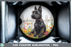 GorgeousFence Dogs 04 Car Coaster design.