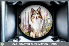 GorgeousFence Dogs 04 Car Coaster design.