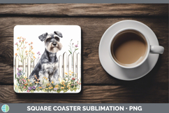 GorgeousFence Dogs 04 Square Coaster design.