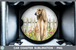 GorgeousFence Dogs 05 Car Coaster design.