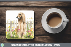 GorgeousFence Dogs 05 Square Coaster design.