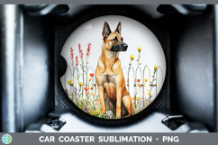 GorgeousFence Dogs 05 Car Coaster design.
