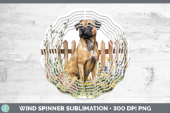 GorgeousFence Dogs 05 Wind Spinner design.