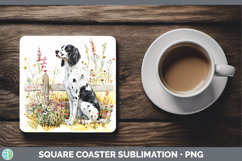 GorgeousFence Dogs 05 Square Coaster design.