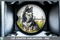 GorgeousFence Dogs 05 Car Coaster design.