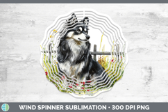 GorgeousFence Dogs 05 Wind Spinner design.