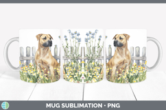 GorgeousFence Dogs 05 Mug Wrap design.