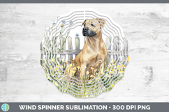 GorgeousFence Dogs 05 Wind Spinner design.
