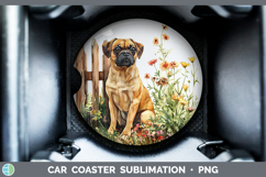 GorgeousFence Dogs 05 Car Coaster design.