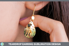 GorgeousFence Dogs 05 Teardrop Earrings design.