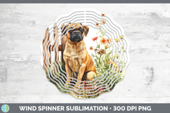 GorgeousFence Dogs 05 Wind Spinner design.
