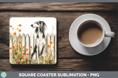 GorgeousFence Dogs 05 Square Coaster design.
