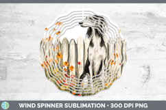 GorgeousFence Dogs 05 Wind Spinner design.